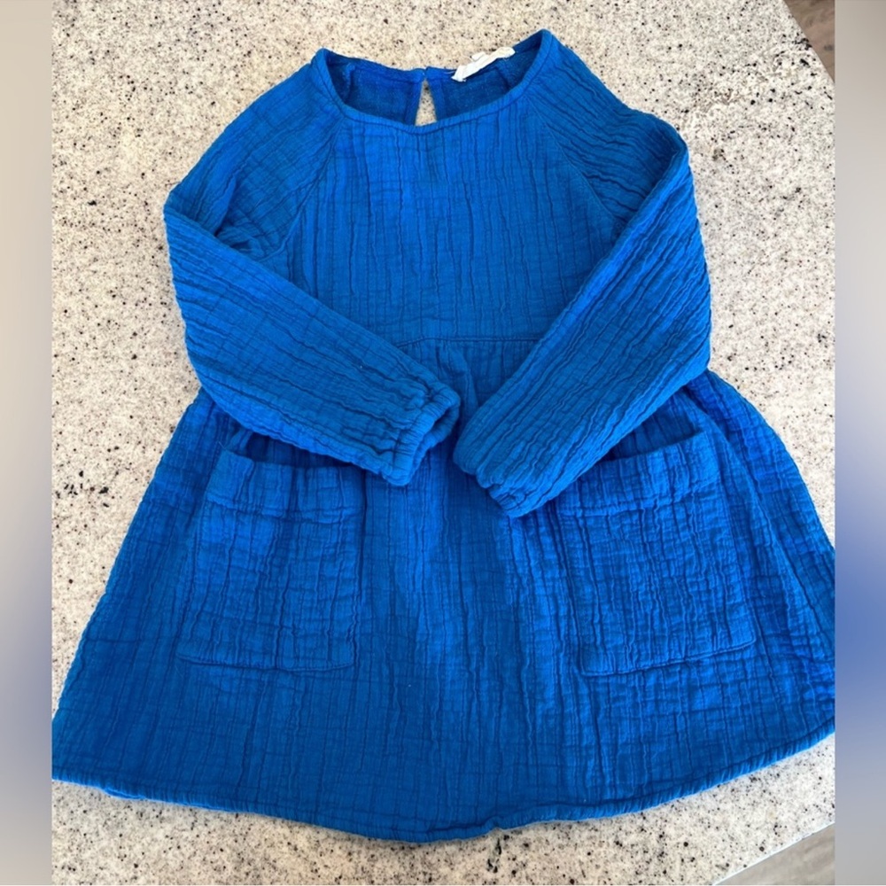 Copper key dress blue